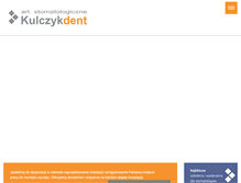 Tablet Screenshot of kulczykdent.pl